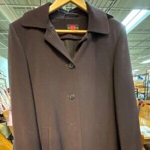 Gallery Brown Hooded Coat Size Small